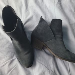 Ruff Hewn Navy suede ankle boots